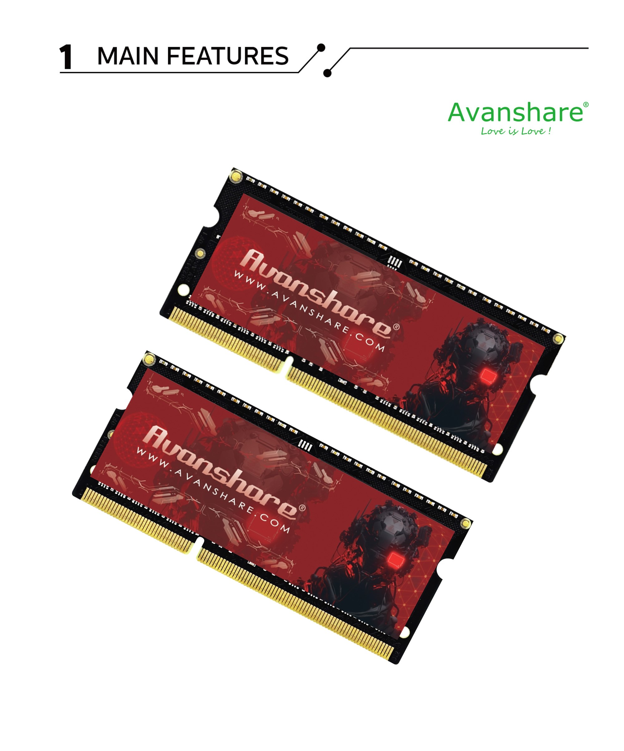 Ddr4 2400Mhz - Pamięć RAM Avanshare DDR5 DDR4 DDR3