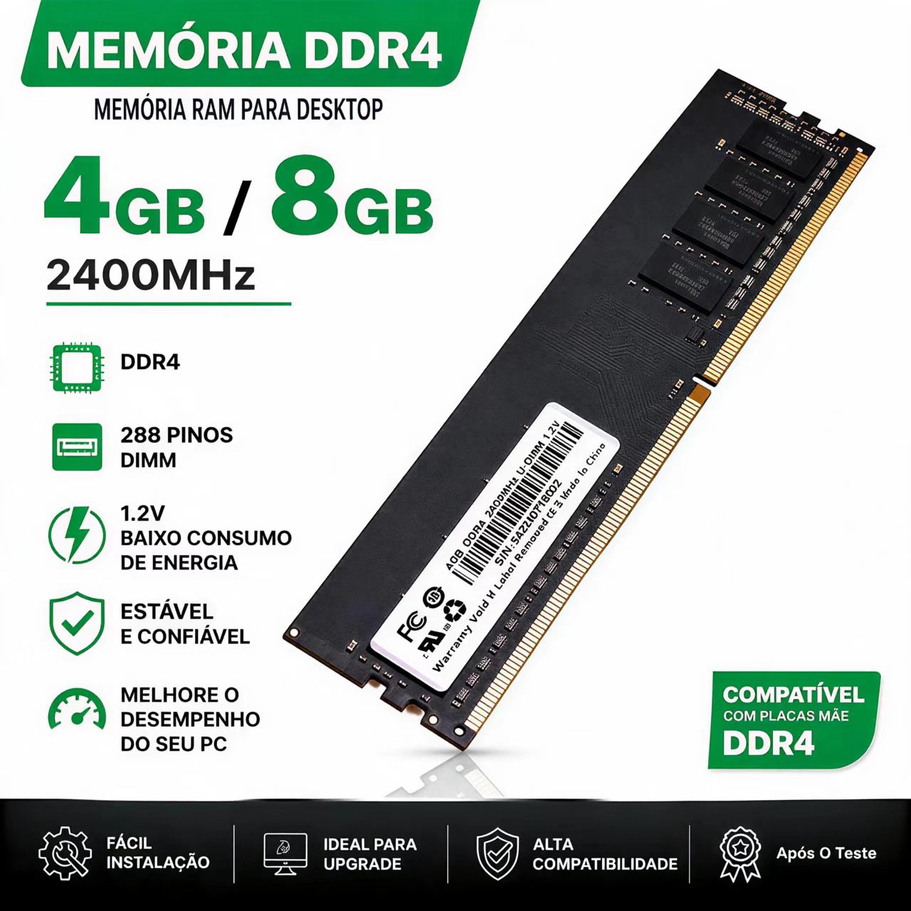 Ddr4 2400Mhz - Pamięć RAM DDR4 4GB 8GB 2400MHz