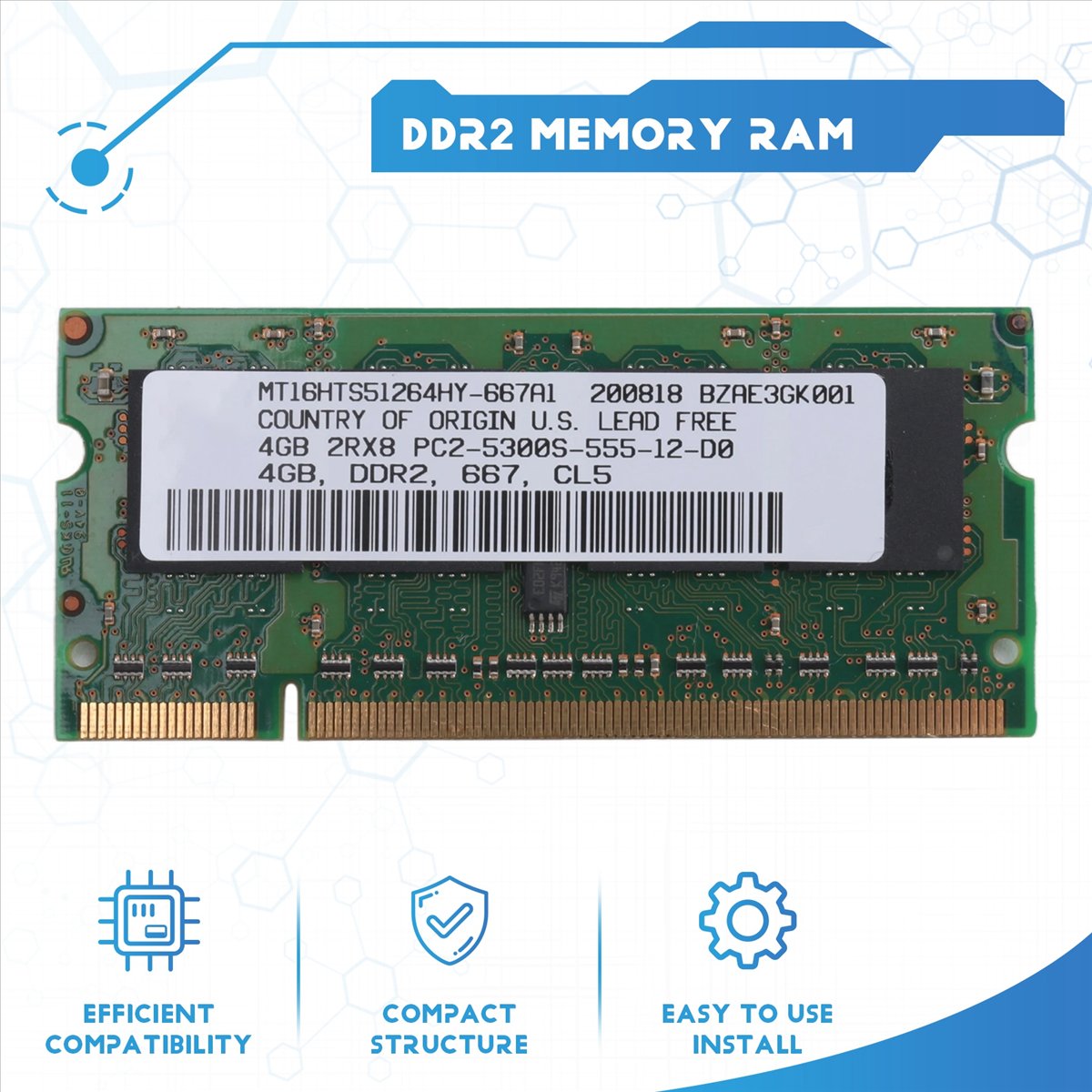 ABAN DDR2 4GB Pamięć RAM do la – Ddr2 Ram recenzja i cena