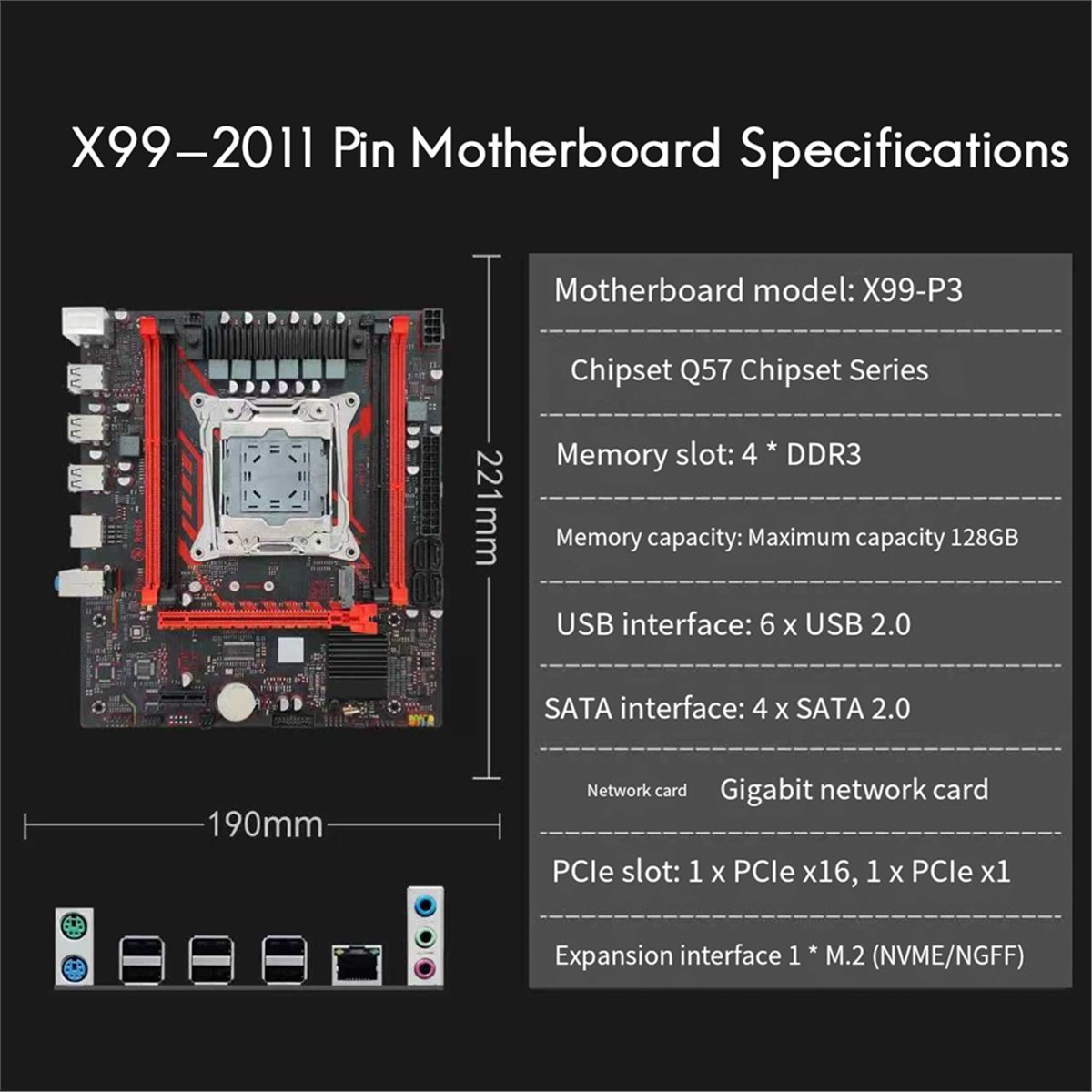 (A01R) Płyta główna X99 X99 P3 – Ddr3 Ram recenzja i cena